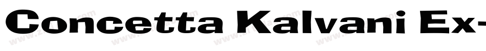 Concetta Kalvani Ex字体转换